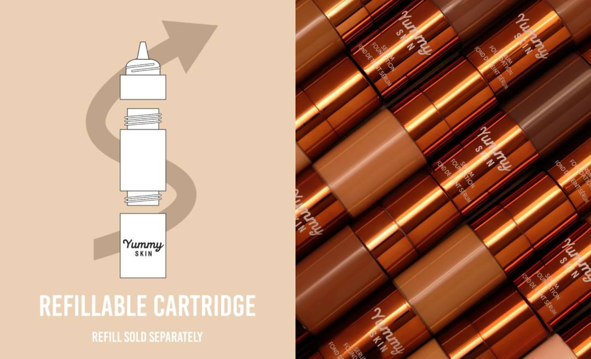 Danessa Myricks Serum Foundation Refill - A skincare hybrid foundation that effortlessly creates a natural glow - Product Only