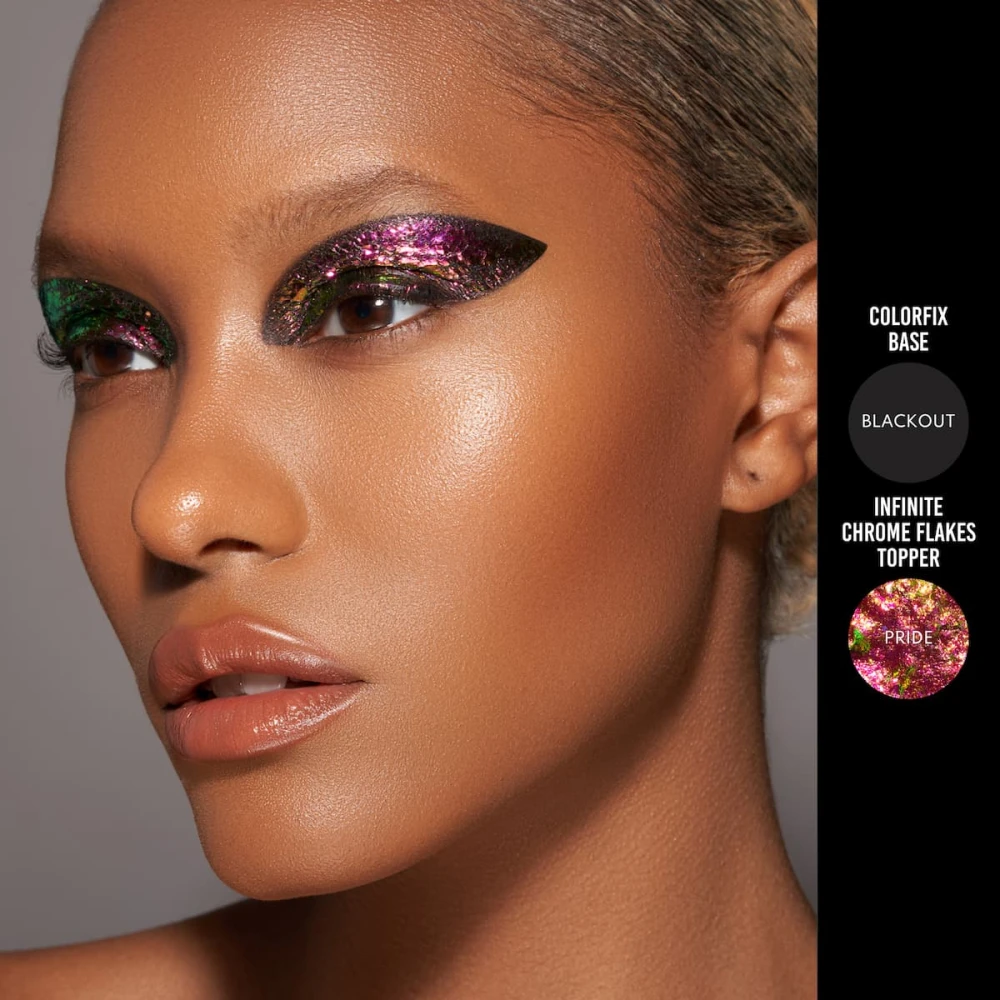 Danessa Myricks Infinite Chrome Flakes Pride - Fuschia With Rainbow Reflects - Hover