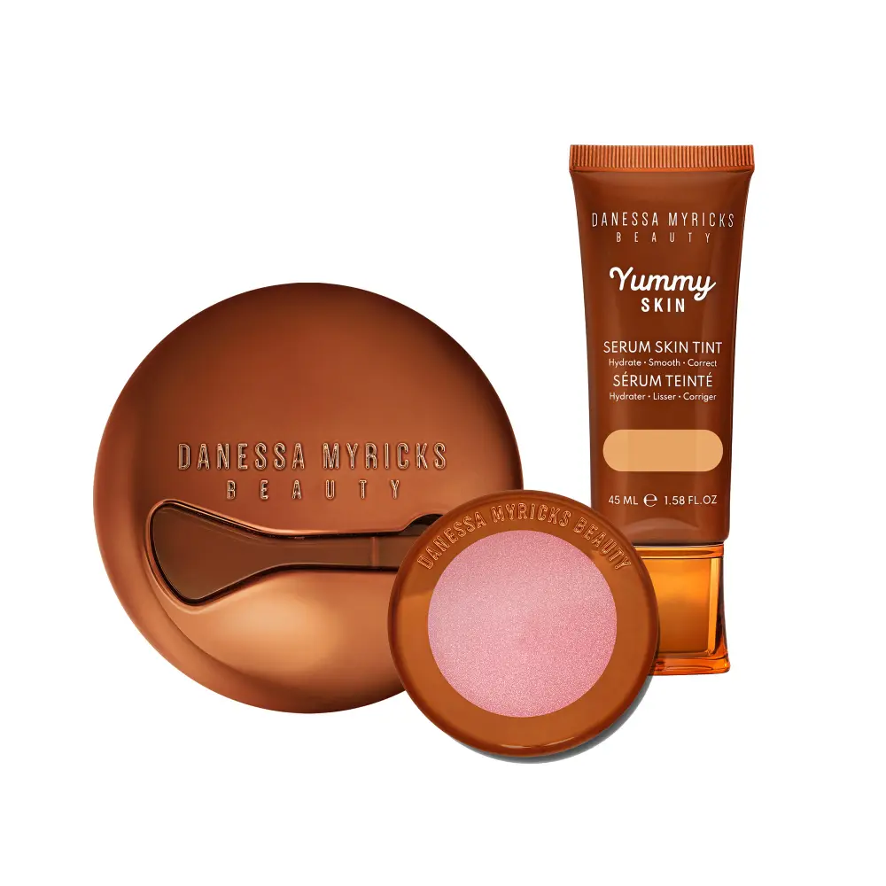 Danessa Myricks Lowlight Glow Dry Skin Bundle Makeup Up Kit - Products Only